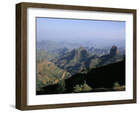 Foothills of the Mountain Range, Simien Mountains, Ethiopia, Africa-David Poole-Framed Photographic Print