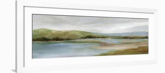 Foothills with Lake-Carol Robinson-Framed Premium Giclee Print