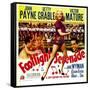 Footlight Serenade, John Payne, Betty Grable, Victor Mature on Window Card, 1942-null-Framed Stretched Canvas