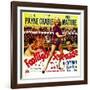 Footlight Serenade, John Payne, Betty Grable, Victor Mature on Window Card, 1942-null-Framed Photo