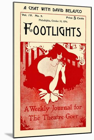 Footlights, A Weekly Journal For The Theatre-Goer. Philadelphia, October 10, 1896-Ethel Reed-Mounted Art Print