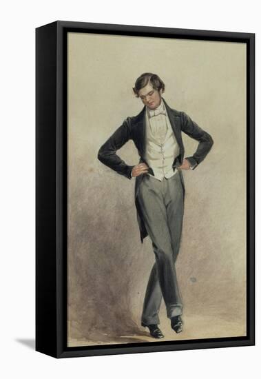 Footman-William Henry Hunt-Framed Stretched Canvas