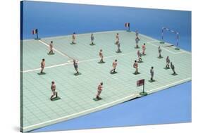 'Footo-Ballo' Table Football Game-null-Stretched Canvas