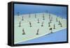 'Footo-Ballo' Table Football Game-null-Framed Stretched Canvas