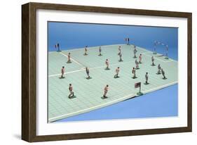 'Footo-Ballo' Table Football Game-null-Framed Giclee Print