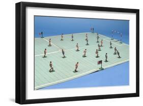 'Footo-Ballo' Table Football Game-null-Framed Giclee Print