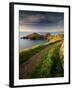 Footpath Along the Rumps, Pentire Point, Near Polzeath, Cornwall, UK-Ross Hoddinott-Framed Photographic Print