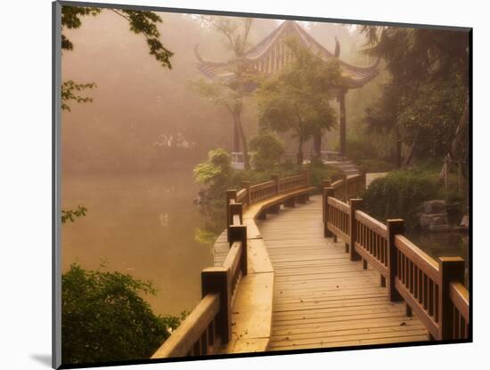 Footpath and Pavillon, West Lake, Hangzhou, Zhejiang Province, China, Asia-Jochen Schlenker-Mounted Photographic Print