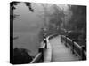 Footpath and Pavillon, West Lake, Hangzhou, Zhejiang Province, China, Asia-Jochen Schlenker-Stretched Canvas