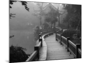 Footpath and Pavillon, West Lake, Hangzhou, Zhejiang Province, China, Asia-Jochen Schlenker-Mounted Photographic Print