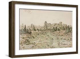 Footpath in the Barbizonnières, 1864-Theodore Rousseau-Framed Giclee Print