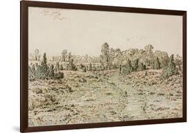 Footpath in the Barbizonnières, 1864-Theodore Rousseau-Framed Giclee Print