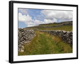 Footpath on the Dales Way, Grassington, Yorkshire Dales National Park, North Yorkshire, England, UK-White Gary-Framed Photographic Print