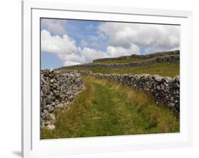 Footpath on the Dales Way, Grassington, Yorkshire Dales National Park, North Yorkshire, England, UK-White Gary-Framed Photographic Print