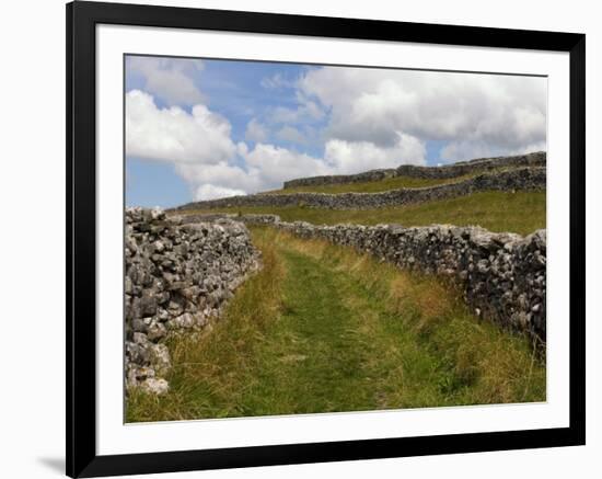 Footpath on the Dales Way, Grassington, Yorkshire Dales National Park, North Yorkshire, England, UK-White Gary-Framed Photographic Print