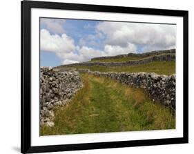 Footpath on the Dales Way, Grassington, Yorkshire Dales National Park, North Yorkshire, England, UK-White Gary-Framed Photographic Print