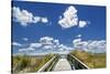 Footpath through the Dunes at Atlantic City.-Jon Hicks-Stretched Canvas