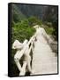 Footpath, Xihai (West Sea) Valley, Mount Huangshan (Yellow Mountain), Anhui Province-Jochen Schlenker-Framed Stretched Canvas