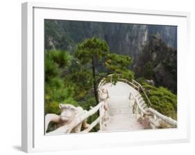 Footpath, Xihai (West Sea) Valley, Mount Huangshan (Yellow Mountain), Anhui Province-Jochen Schlenker-Framed Photographic Print
