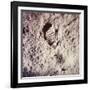 Footprint Left by Astronaut on Lunar Soil During Apollo 11 Lunar Mission in Walk on Moon's Surface-null-Framed Photographic Print