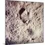 Footprint Left by Astronaut on Lunar Soil During Apollo 11 Lunar Mission in Walk on Moon's Surface-null-Mounted Photographic Print