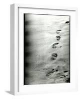 Footprints in a Sandy Beach-RedHeadPictures-Framed Photographic Print