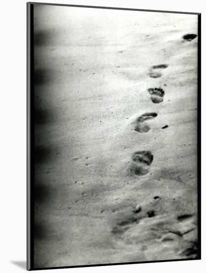 Footprints in a Sandy Beach-RedHeadPictures-Mounted Photographic Print