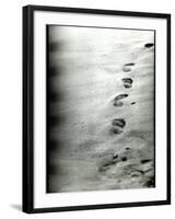 Footprints in a Sandy Beach-RedHeadPictures-Framed Photographic Print