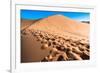 Footprints in Desert in Coral Pink Sand Dunes State Park,Utah-lorcel-Framed Photographic Print