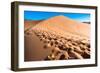 Footprints in Desert in Coral Pink Sand Dunes State Park,Utah-lorcel-Framed Photographic Print