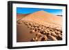 Footprints in Desert in Coral Pink Sand Dunes State Park,Utah-lorcel-Framed Photographic Print