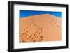 Footprints in Desert in Coral Pink Sand Dunes State Park,Utah-lorcel-Framed Photographic Print