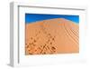 Footprints in Desert in Coral Pink Sand Dunes State Park,Utah-lorcel-Framed Photographic Print