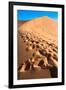 Footprints in Desert in Coral Pink Sand Dunes State Park,Utah-lorcel-Framed Photographic Print