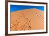 Footprints in Desert in Coral Pink Sand Dunes State Park,Utah-lorcel-Framed Photographic Print