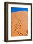 Footprints in Desert in Coral Pink Sand Dunes State Park,Utah-lorcel-Framed Photographic Print