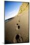 Footprints in Sand Along California's Lost Coast Trail, King Range Conservation Area, California-Bennett Barthelemy-Mounted Photographic Print
