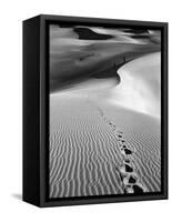 Footprints on Desert Dunes-Bettmann-Framed Stretched Canvas