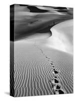 Footprints on Desert Dunes-Bettmann-Stretched Canvas