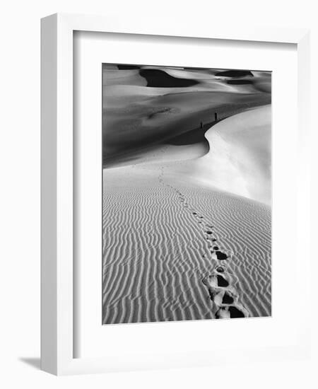 Footprints on Desert Dunes-Bettmann-Framed Photographic Print