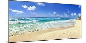 Footprints on the beach, Cancun, Mexico-Panoramic Images-Mounted Photographic Print