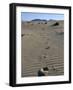 Footprints Through Sand Dunes, Near Corralejo, Fuerteventura, Canary Islands, Spain, Europe-Stuart Black-Framed Photographic Print