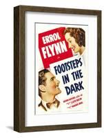 Footsteps in the Dark, Errol Flynn, Brenda Marshall, 1941-null-Framed Photo