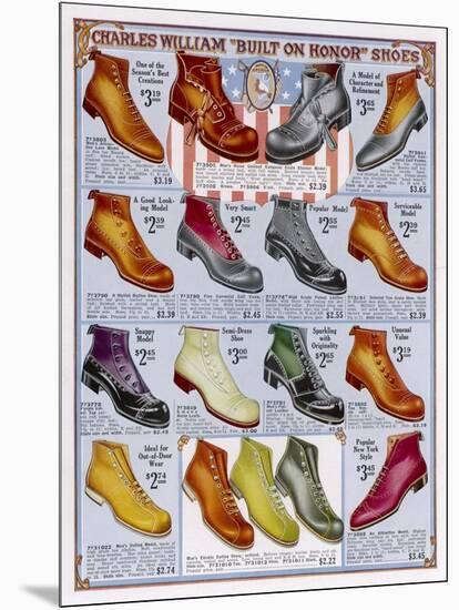 Footwear Catalog-null-Mounted Art Print