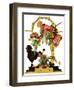 "Fop, Dog, and Flowers,"April 19, 1930-Joseph Christian Leyendecker-Framed Giclee Print