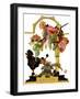 "Fop, Dog, and Flowers,"April 19, 1930-Joseph Christian Leyendecker-Framed Giclee Print