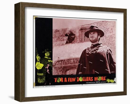 For a Few Dollars More, (AKA Per Qualche Dollaro in Piu), Clint Eastwood, 1965-null-Framed Art Print