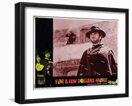 For a Few Dollars More, (AKA Per Qualche Dollaro in Piu), Clint Eastwood, 1965-null-Framed Art Print