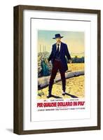 For a Few Dollars More (aka Per Qualche Dollaro In Piu), Lee Van Cleef on Italian poster art, 1965-null-Framed Premium Giclee Print