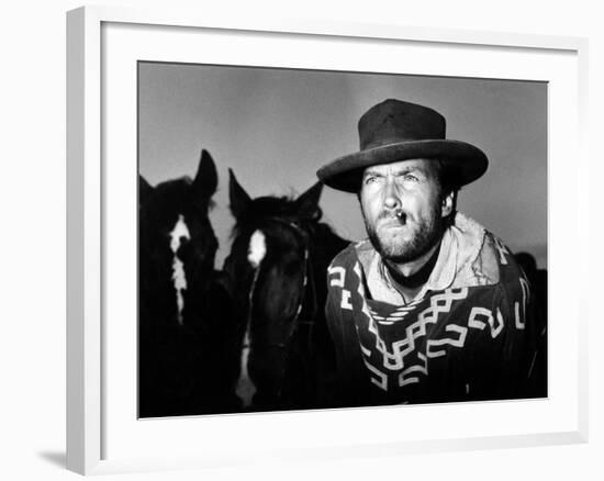 For a Few Dollars More, Clint Eastwood, 1965-null-Framed Photo